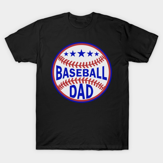 Baseball Dad Player Son Fathers Day Husband Daddy Grandpa T-Shirt by binnacleenta